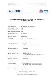 standard operating procedure for document version control - Accord