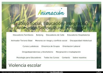 Curso Violencia Escolar - Bullying 