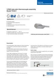 V-PAD tube skin thermocouple assembly Model ... - WIKA Polska