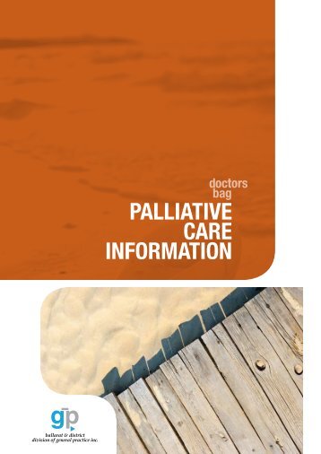 Doctor's Bag: Palliative Care Information booklet - Grampians ...