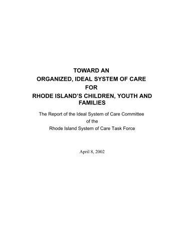 system of care for rhode island's children, youth and families