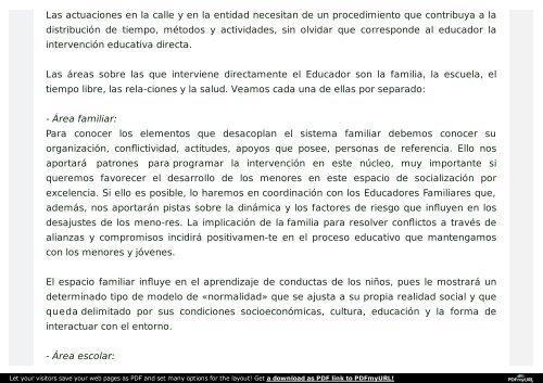 Cursos Educacion de Calle - Educadores de Calle