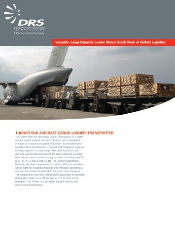 Tunner 60K AIrCrAFT CArGO LOADer/TrAnSPOrTer