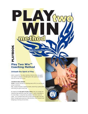 Play Two Win Method Playbook - CoachVille