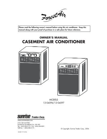 Forest Air Manual Dehumidifier