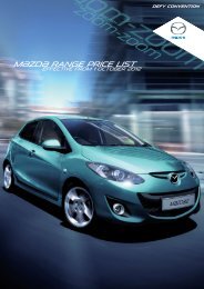 full Mazda range price list.