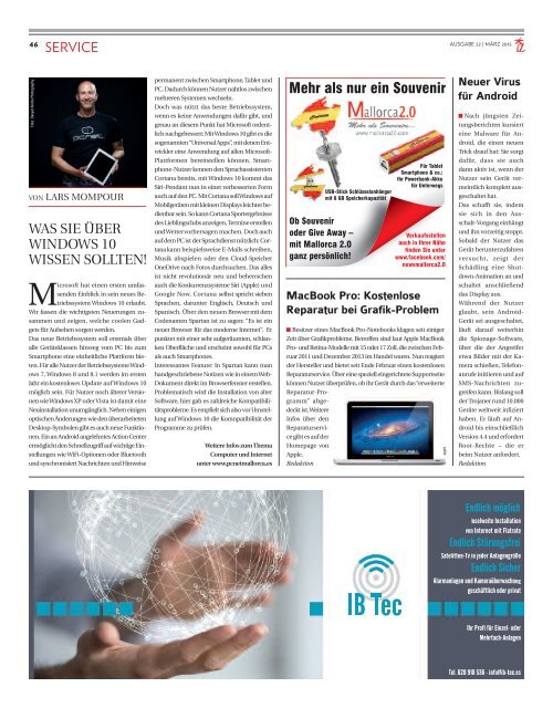 Die Inselzeitung Mallorca März 2015 