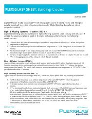 specific IBC Section details. - Plexiglas.com