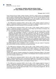 Resolutions of the AGM, held on April 18, 2013 (pdf, 37 kB) - TVK