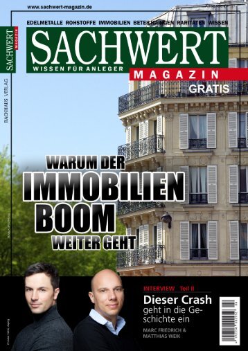 Sachwert Magazin gratis ePaper, Nr. 29