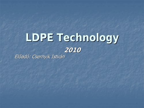 LDPE Technology - TVK