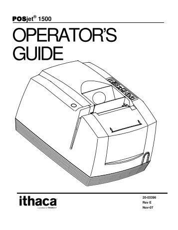 POSjet 1500 Operator's Guide - TransAct