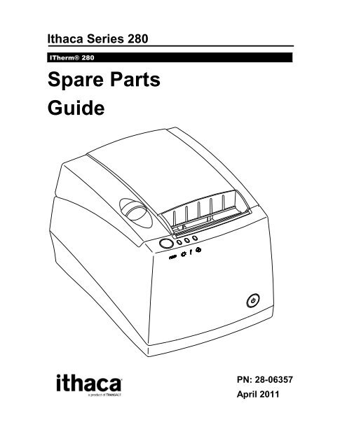 Ithaca 280 Spare Parts Guide Transact