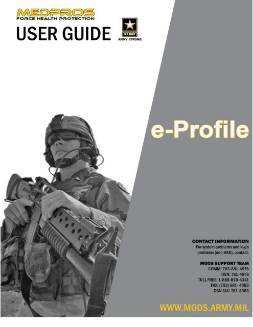 E Profile Administrators Guide U S Army