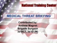 NTC - Medical Threat Briefing