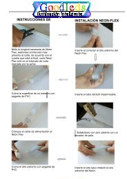 INSTRUCCIONES DE INSTALACION NEON