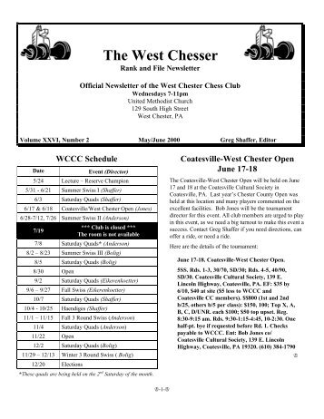 The West Chesser - West Chester Chess Club