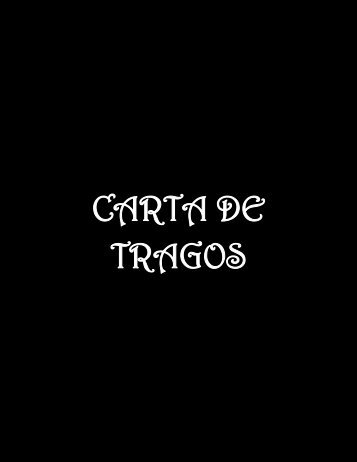 CARTA DE TRAGOS