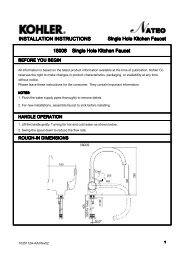 Installation Instructions Nateoa Kitchen Mixer Kohler New Zealand