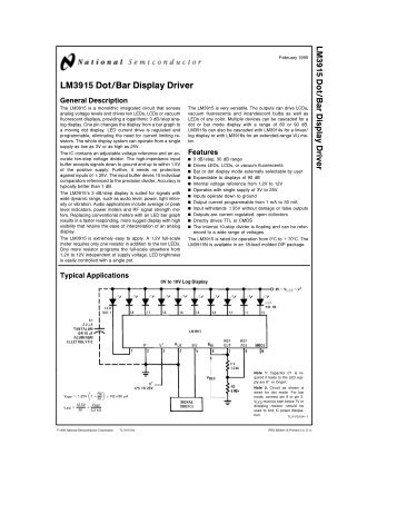 LM3915 DOT BAR DISPLAY DRIVER FOR MAC DOWNLOAD LM3915 DOT BAR DISPLAY DRIVER FOR MAC DOWNLOAD