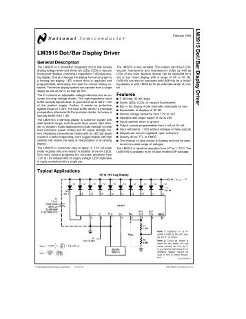 LM3915 Dot/Bar Display Driver