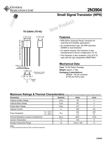 2n3904 Datasheet