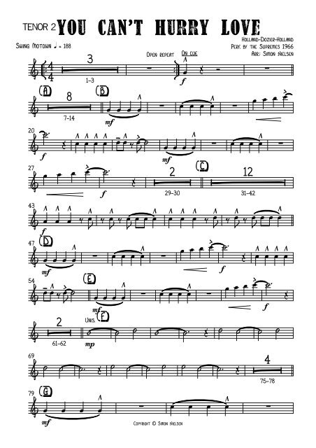 You Can T Hurry Love Bigband Tenor 2 Pdf You Can T Hurry Love Bigband Tenor 2 Pdf