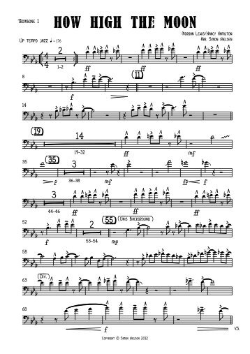 How High The Moon - Trombone 1.pdf