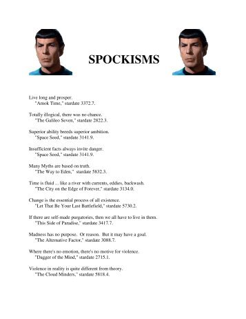 Spockisms