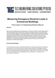 Measuring Emergency Electrical Loads in Commercial Buildings