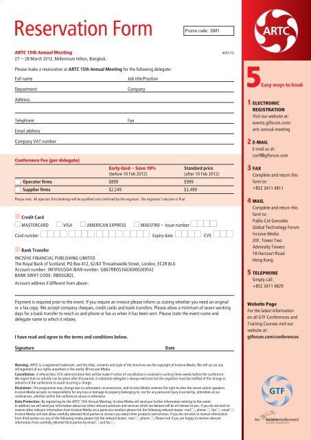 ARTC15th 6pp 2/3:brochure - Global Technology Forum