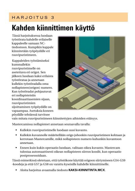 Kuvantojen, tasojen ja tyÃ¶koordinaatiston kÃ¤yttÃ¶ - Mastercam.fi