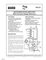 Burr-Brown INA125 Instrumentation Amplifier