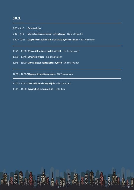 Seminaariohjelma (PDF) - Mastercam.fi