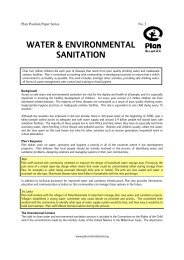 WATER & ENVIRONMENTAL SANITATION - Plan Canada