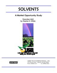 Solvents Market Opportunity Study - Ver. 2 - Soy New Uses