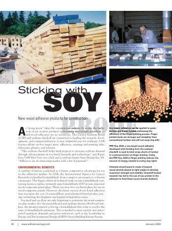 Sticking with - Soy New Uses