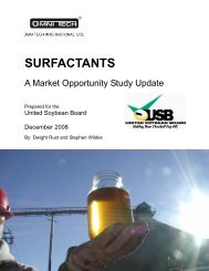 Surfactants Market Opportunity Study - January 2009 - Soy New Uses