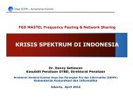 KRISIS SPEKTRUM DI INDONESIA