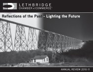 2010 â 2011 - Lethbridge Chamber of Commerce