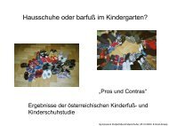 Hausschuhe oder barfuß im Kindergarten? - Kinderfüße-Kinderschuhe