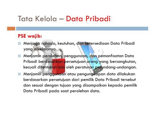 Sosialisasi PP PSTE - Masyarakat Telematika Indonesia