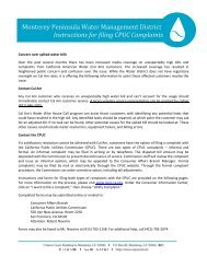 Information on Filing a Complaint with the CPUC - Monterey ...