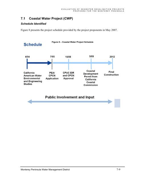 FINAL REPORT Evaluation of Seawater Desalination Projects ...