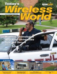 Wireless Technologies Help Keep Universities Safe ... - BearCom.com