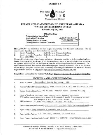 8 - Monterey Peninsula Water Management District