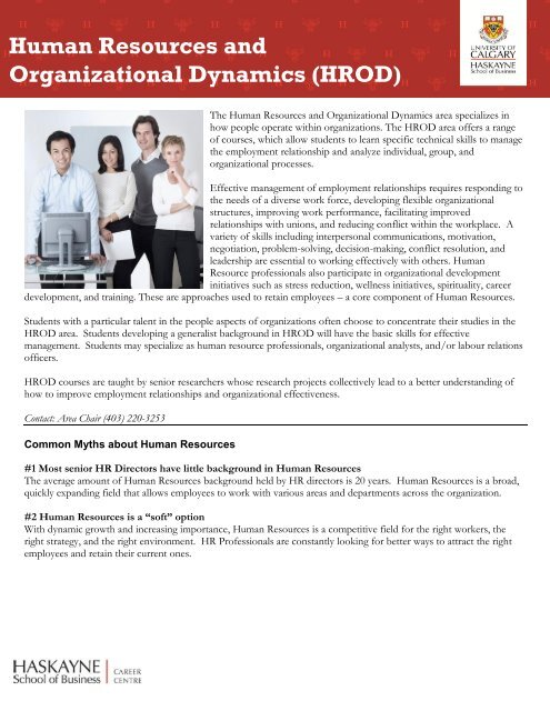 Human Resources and Organizational Dynamics (HROD)
