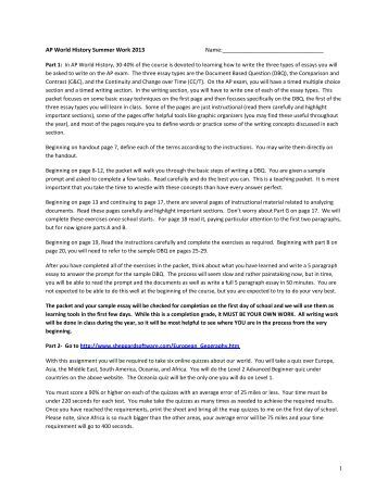 Dbq essay ancient civilizations