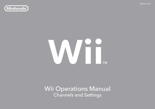 Wii Operations Manual