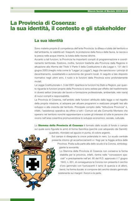 scarica versione in PDF - Provincia di Cosenza